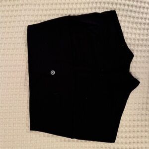 Black Lululemon 2.5” inseam black bike shorts